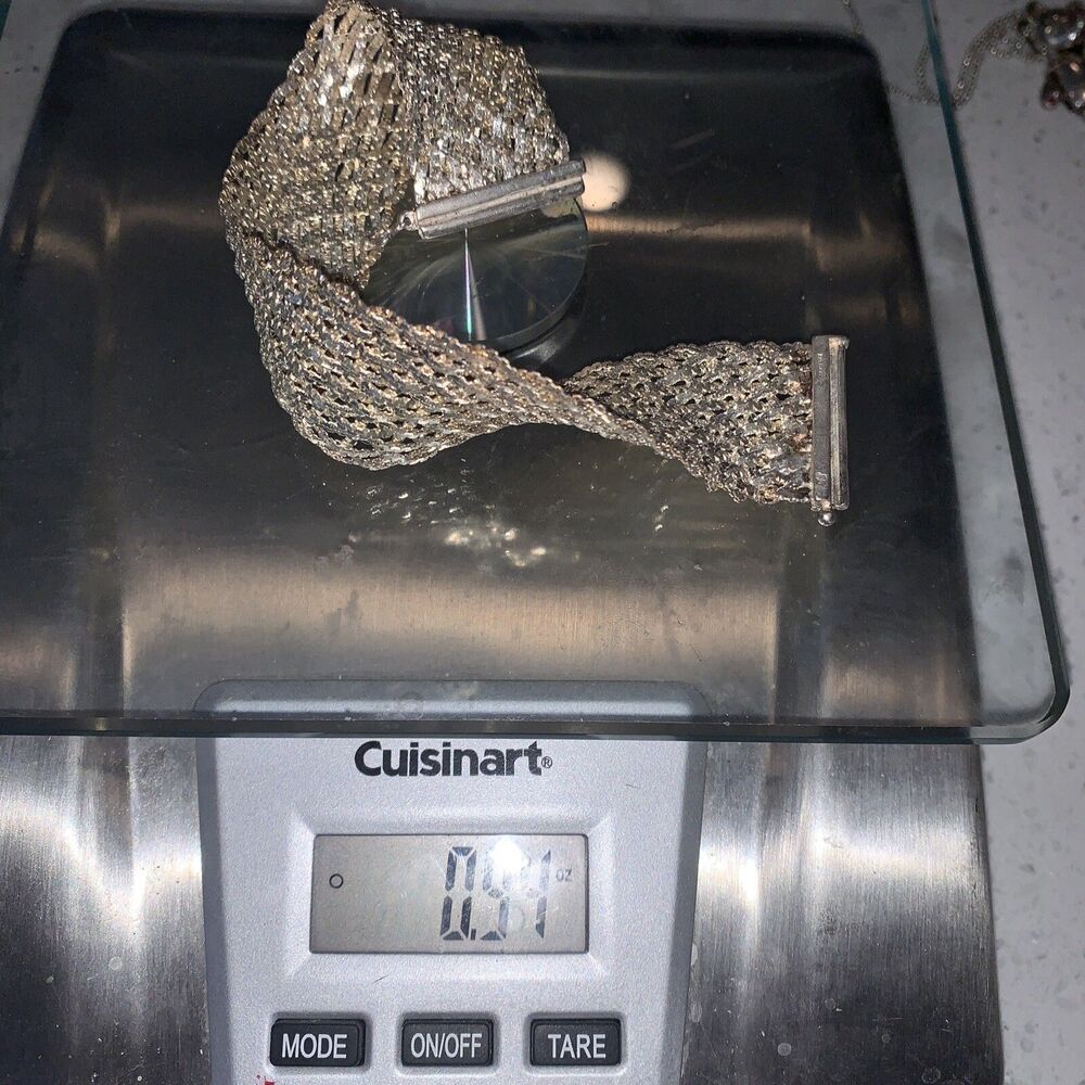 sterling silver mash bracelet.94 oz